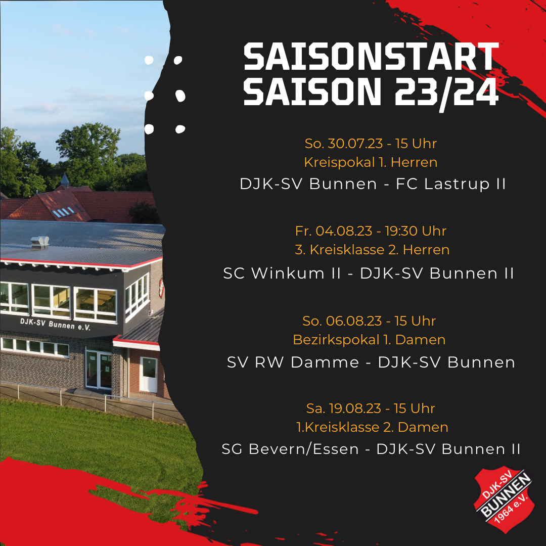 Saisonstart Saison 2023/2024 DJKSV Bunnen